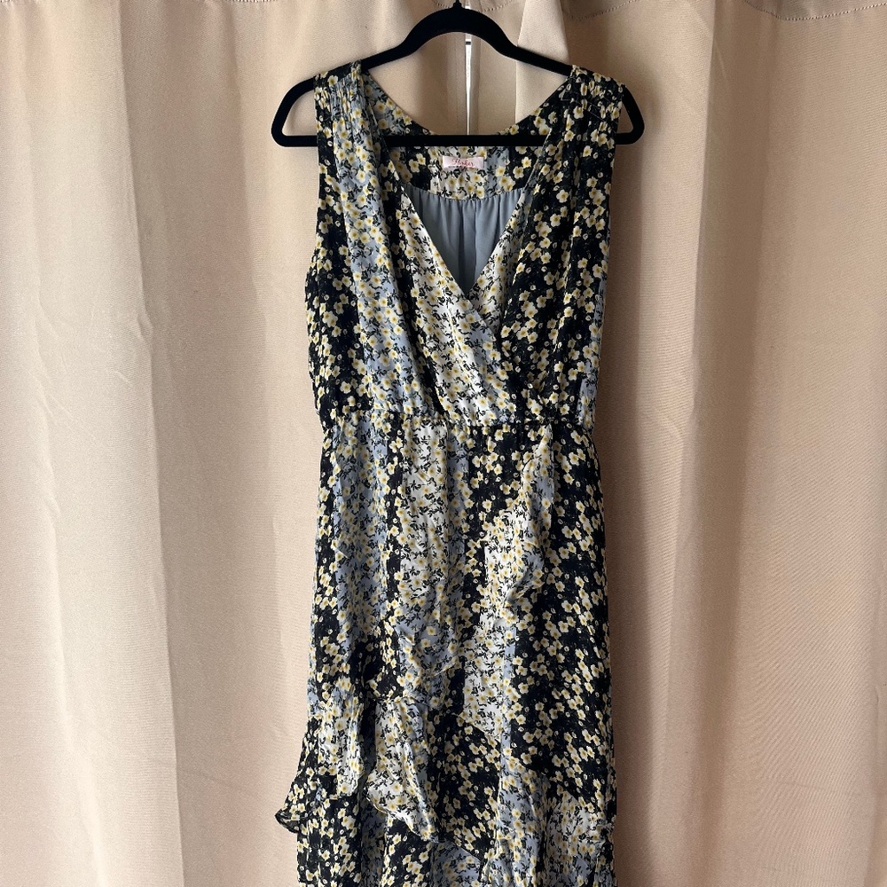 Floral asymmetrical Parker dress size 10